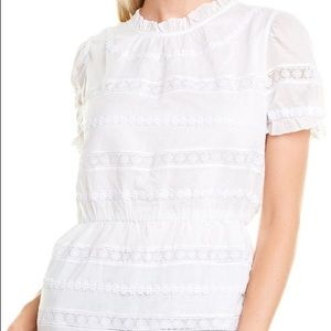 J. Crew Daisy Chain Peplum Top S